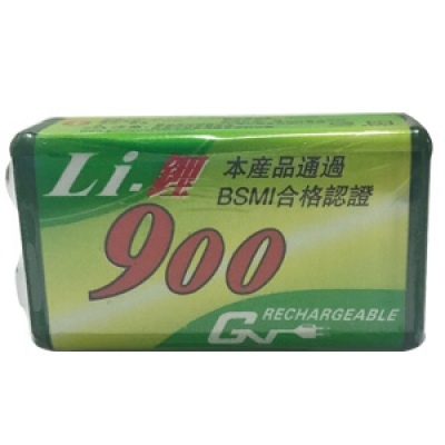 鋰充電電池9V/700mAh(單顆)(收縮膜)