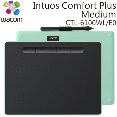 Wacom Intuos Comfort Plus Medium 繪圖板 (藍牙版，CTL-6100WL/E0-C)